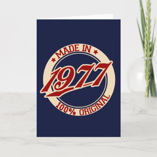 1977年製 カード (正面)