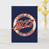 1977年製 カード (黄色い花)