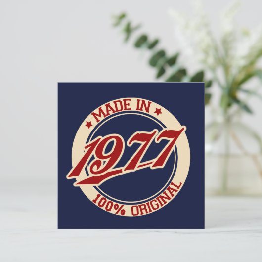 1977年製 カード (スタンド正面)