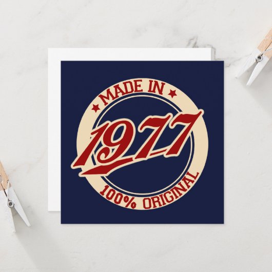 1977年製 カード (正面/裏面インサイチュ)