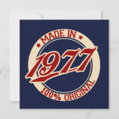 1977年製 カード (正面)