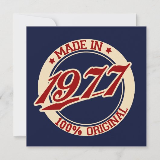 1977年製 カード (正面)