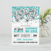 1977年高等学校大学懇親会招待状 招待状 (スタンド正面)