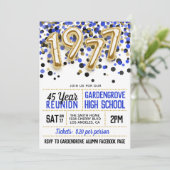 1977年高等学校大学懇親会招待状 招待状 (スタンド正面)