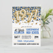 1977年高等学校大学懇親会招待状 招待状 (スタンド正面)