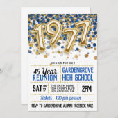 1977年高等学校大学懇親会招待状 招待状 (正面/裏面)