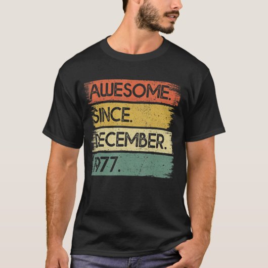1977年12月45日素晴らしBirから45歳 Tシャツ (正面)