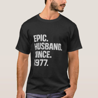 1977年46周年を迎えたエピック結婚夫 Tシャツ