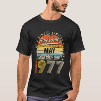 1977年5月46日46 Tシャツ