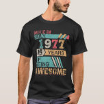 1977年7月に作られたハッピーバースデー45年 Tシャツ<br><div class="desc">1977年7月にハッピーバースデー45年素晴らし</div>