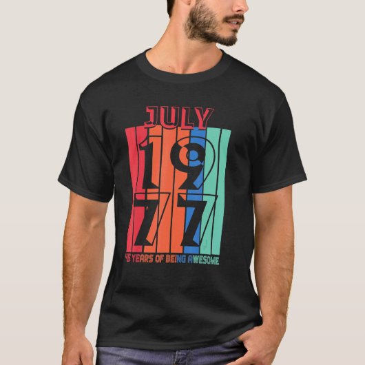 1977年7月 すごい45年 2 Tシャツ (正面)