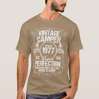 1977年 キャンパー 山 スカウト スカウティング キャンピング 1977年 Tシャツ