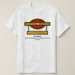 1977年-1984年イリノイのビクトリア駅レストラン Tシャツ