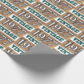 1977生まれ年のラップ紙 ラッピングペーパー (角)