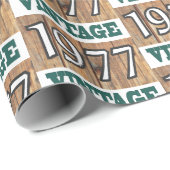 1977生まれ年のラップ紙 ラッピングペーパー (ロールコーナー)