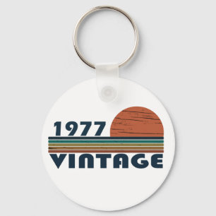 1977生まれ年のヴィンテージ誕生日ギフト キーホルダー