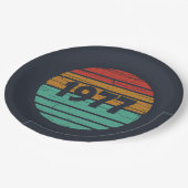 1977生まれ年のヴィンテージ誕生日ギフト ペーパープレート (アングル)