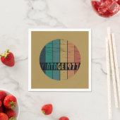 1977生まれ年のヴィンテージ誕生日 スタンダードカクテルナプキン (インサイチュ)