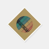 1977生まれ年のヴィンテージ誕生日 スタンダードカクテルナプキン (角)