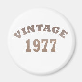 1977生まれ年のヴィンテージ誕生日 マグネット (正面)