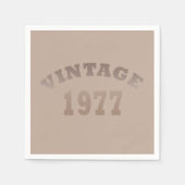 1977生まれ年ヴィンテージ誕生会 スタンダードカクテルナプキン (正面)