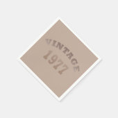 1977生まれ年ヴィンテージ誕生会 スタンダードカクテルナプキン (角)