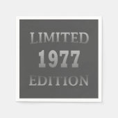 1977生まれ年誕生会 スタンダードカクテルナプキン (正面)