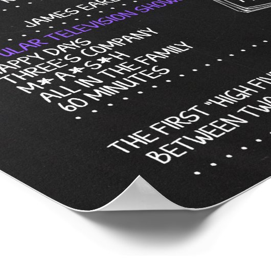 1977生まれ年43歳の誕生日パーティーに女性のサインを送る ポスター (角)