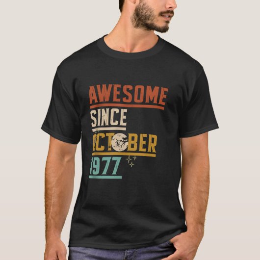 1977素晴らし年10月以来ムーンキャットこうもり不気味ハル Tシャツ (正面)