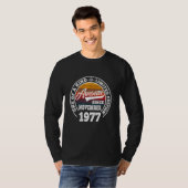 1977素晴らし年11月45日誕生日45年 Tシャツ (正面フル)