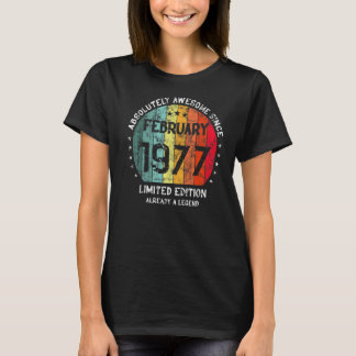 1977素晴らし年2月以来絶対男の女B Tシャツ