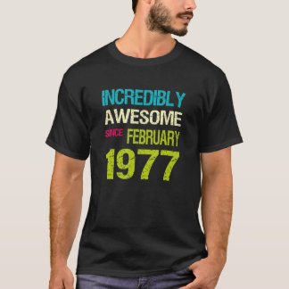 1977素晴らし年2月誕生日以来 Tシャツ