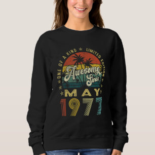 1977素晴らし年5月ヴィンテージ45誕生日M スウェットシャツ
