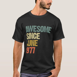 1977素晴らし年6月42歳42誕生日から Tシャツ