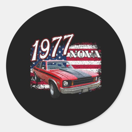 1977 77 Nova 2 Ss 7月4日アメリカ人 ラウンドシール (正面)