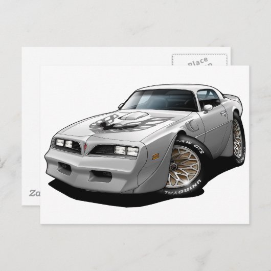 1977-78 Trans Am白色 ポストカード (正面/裏面)