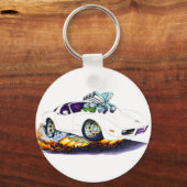 1977-79コルベット白車 キーホルダー (正面)