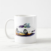 1977-79年のコルベットの白車 コーヒーマグカップ (左)