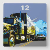 1977 TRANS AM スクエア壁時計 (正面)