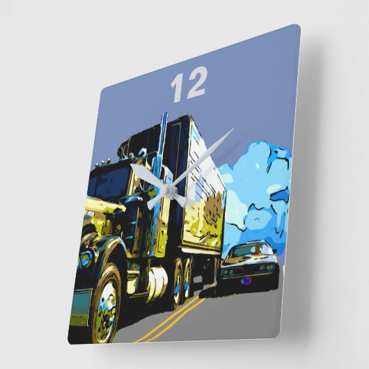 1977 TRANS AM スクエア壁時計 (傾斜)