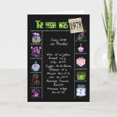 1978の誕生日年のおもしろいの細事 カード (正面)