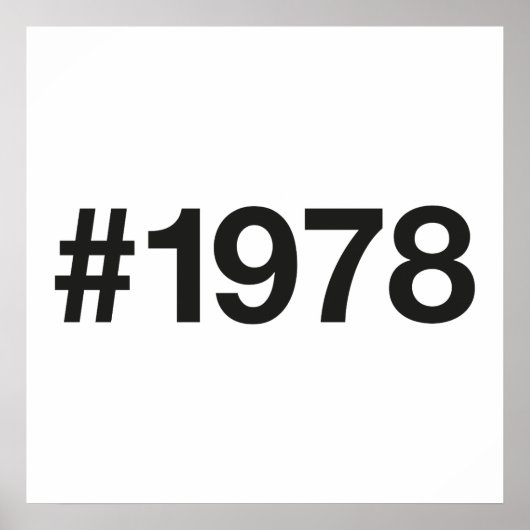 1978ハッシュタグ47誕生日記念日 ポスター (正面)