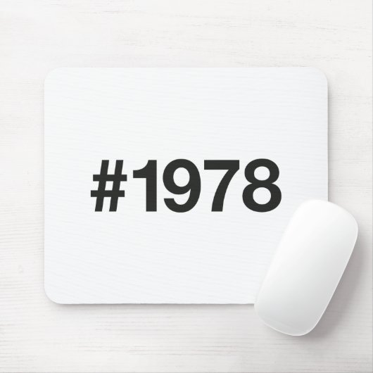 1978ハッシュタグ47誕生日記念日 マウスパッド (マウス)
