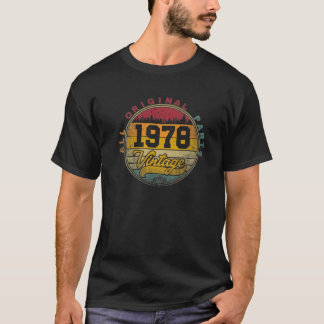 1978ヴィンテージレトロ43番目の誕生日ギフト43歳 Tシャツ