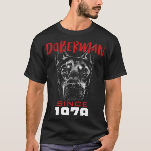 1978年からドーベルマンが好き Tシャツ (正面)