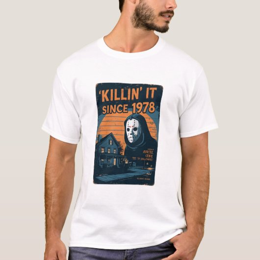 1978年から殺戮を続ける - マイケル・マイヤーズ Tシャツ (正面)