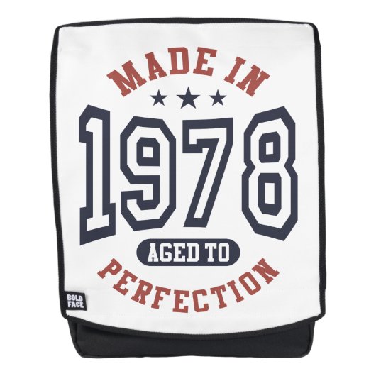 1978年に完成した誕生日贈り物 バックパック (正面)