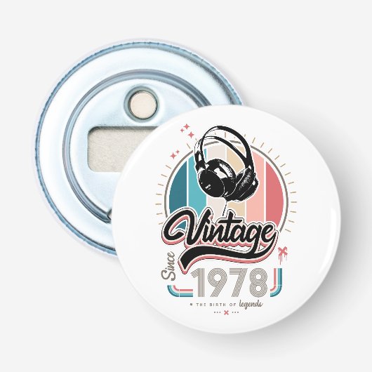 1978年のヘッドフォン以降のヴィンテージ 栓抜き (正面)
