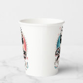 1978年のヘッドフォン以降のヴィンテージ 紙コップ (右)