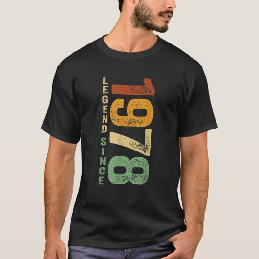 1978年の誕生日伝説1978年の生まれ贈物 Tシャツ (正面)